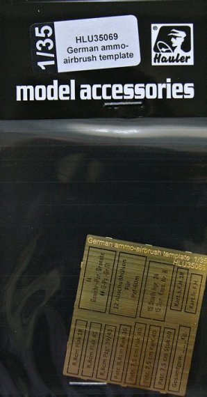 1/35 German ammo boxes (PE Airbrush templates set)