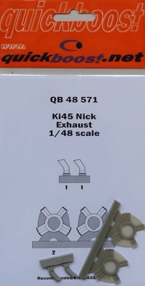1/48 Kawasaki Ki-45 Nick exhaust (for Hasegawa kits)