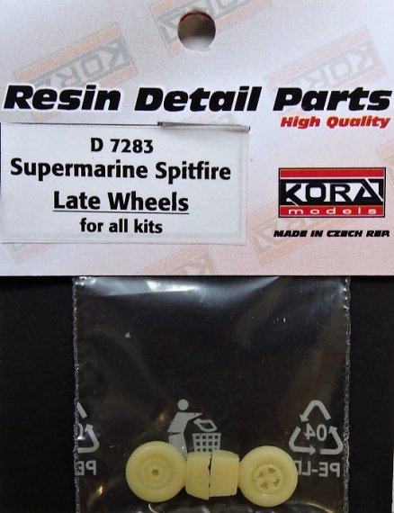 1/72 Wheels for Supermarine Spitfire Late