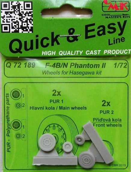 1/72 F4-B/N Phantom II  wheels (HAS)