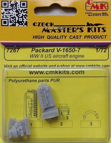 1/72 Packard V-1650-7 (US WWII aircraft engine)