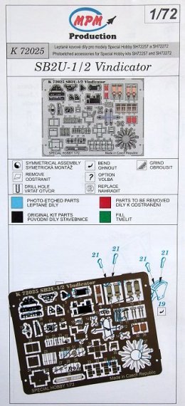 1/72 SB2U-1/2 Vindicator Detail PE set (SP.HOBBY)