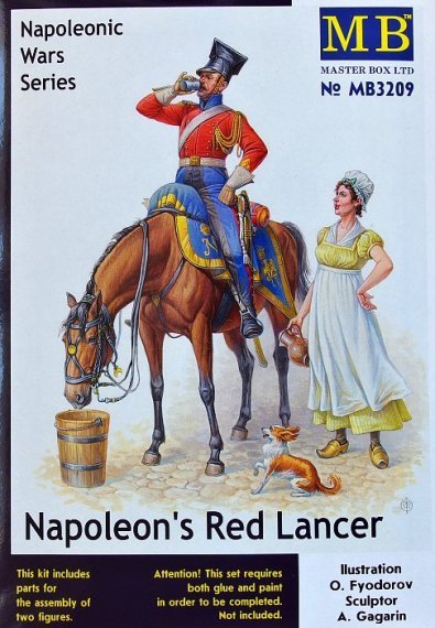1/32 Napoleons Red Lancer (2 fig.&horse)