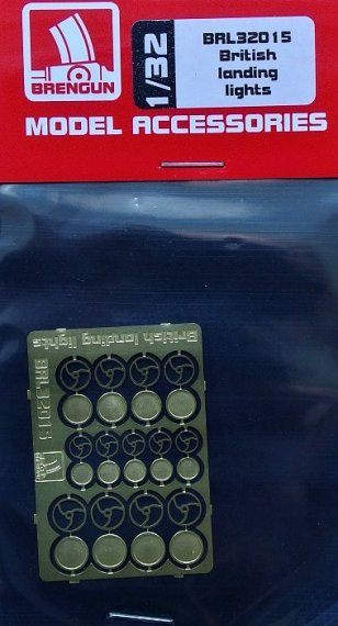 1/32 British landing lights (PE set)