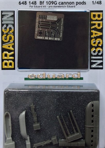 BRASSIN 1/48 Bf 109G cannon pods (EDU)