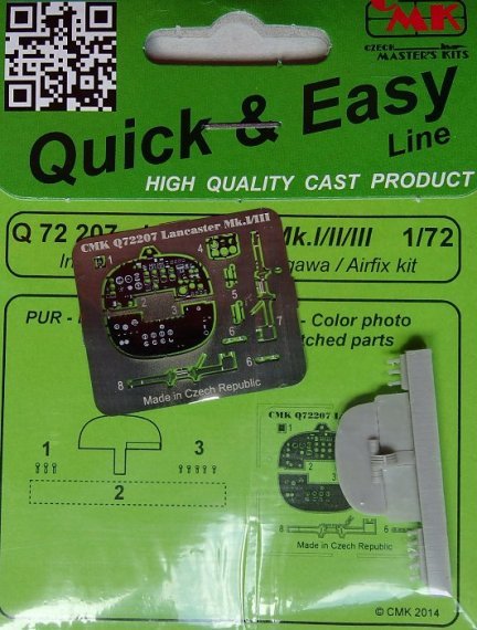 1/72 Lancaster Mk.I/II/III instr.panel (HAS/AIRF)