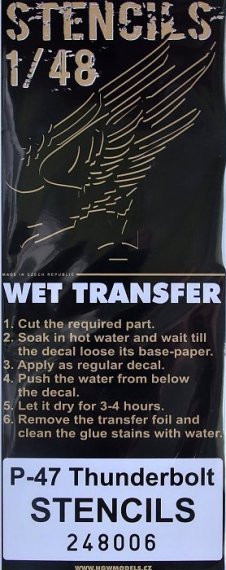 1/48 STENCILS P-47 Thunderbolt