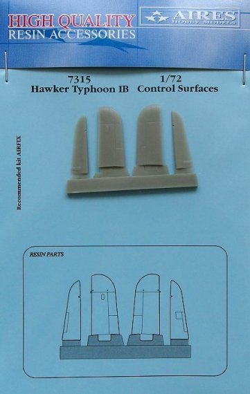 1/72 Hawker Typhoon IB control surfaces (AIRF)
