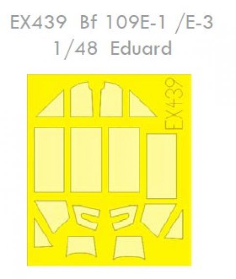 Mask 1/48 Bf 109E-1/E-3 (EDU)