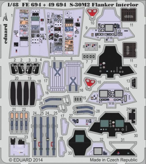 1/48 S-30M-2 Flanker Interior S.A. (ACAD)