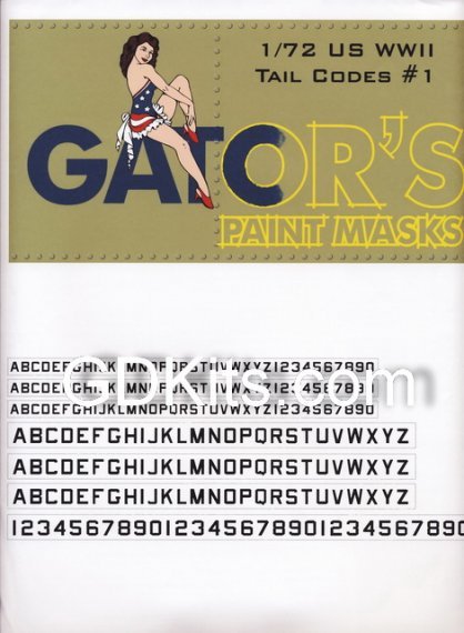 1/72 US WWII Tail Codes part 1