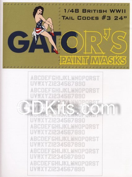 1/48 British WWII Tail Codes 24 part 3