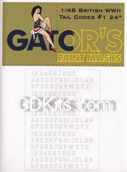 1/48 British WWII Tail Codes 24 part 1
