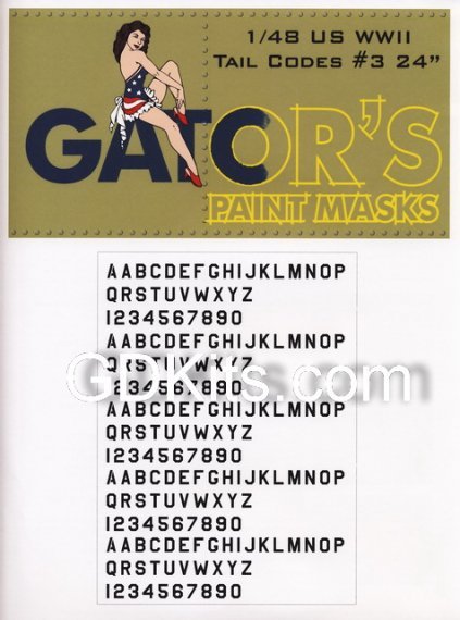 1/48 US WWII Tail Codes 24 part 3