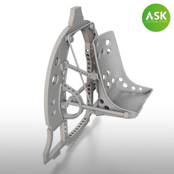 1/48 Mitsubishi A6M Bulkhead with Seat in middle position