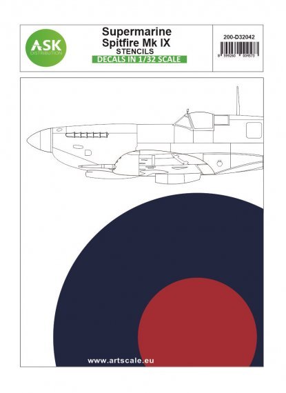 1/32 Supermarine Spitfire Mk.IXc stencils