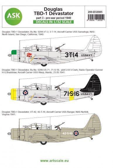 1/32 Douglas TBD-1 Devastator part 3 pre-war period until 1941