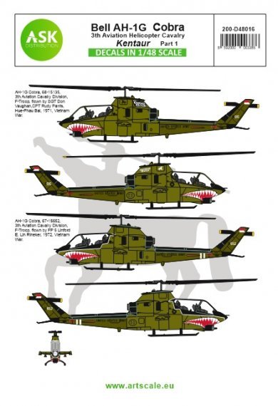 1/48 AH-1G Cobra Kentaur 3th Aviation helicopter cavalry part 1