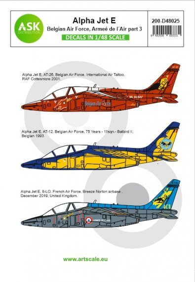 1/48 Alpha Jet E Belgian Air Force, Armee de l'Air Part 3
