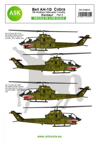 1/48 AH-1G Cobra Kentaur 3th Aviation helicopter cavalry part 2
