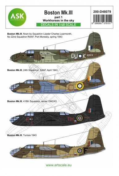 1/48 Douglas Boston Mk.III part 1 Workhorses in the sky