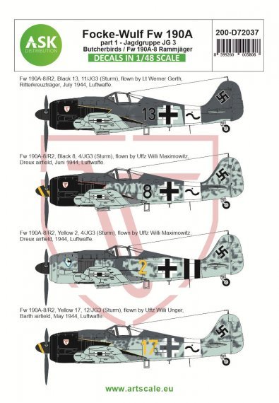 1/72 Focke-Wulf Fw-190A-8/R2 part 1 Butcherbirds