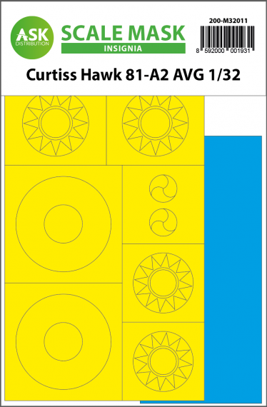 1/32 Curtiss Hawk 81-A2 Avg Insignia masks