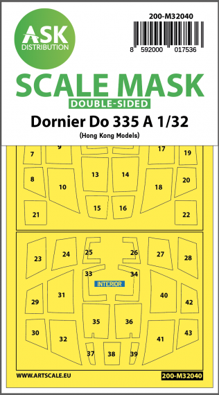 1/32 Dornier Do-335A double-sided mask