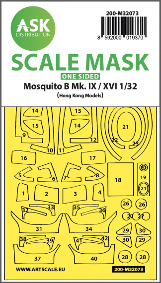 1/32 Mosquito B Mk.IX/XVI one-sided fit mask
