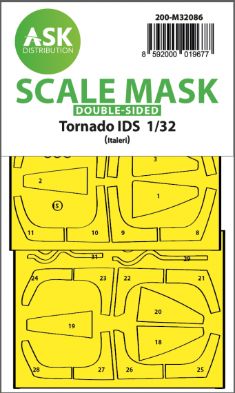 1/32 Tornado Ids double-sided express fit mask for Italeri