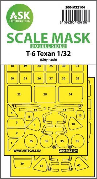 1/32 North-American T-6 Texan paint mask