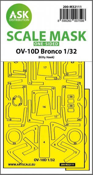 1/32 North-American/Rockwell OV-10D Bronco one-sided mask