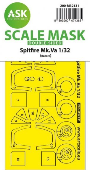 1/32 Supermarine Spitfire Mk.Va double-sided fit express mask