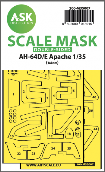 1/35 Boeing AH-64D/E double-sided fit express mask
