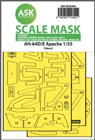 1/35 Boeing AH-64D/E double-sided mask