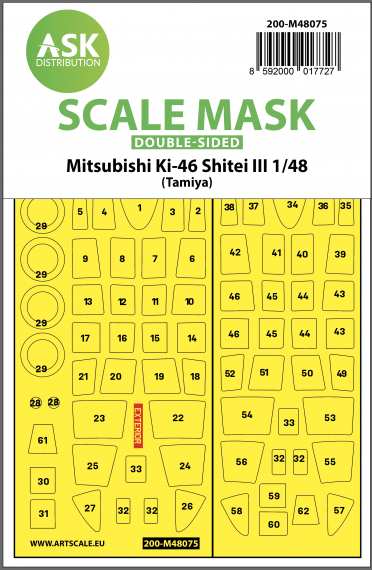 1/48 Mitsubishi Ki-46 Shitei III mask