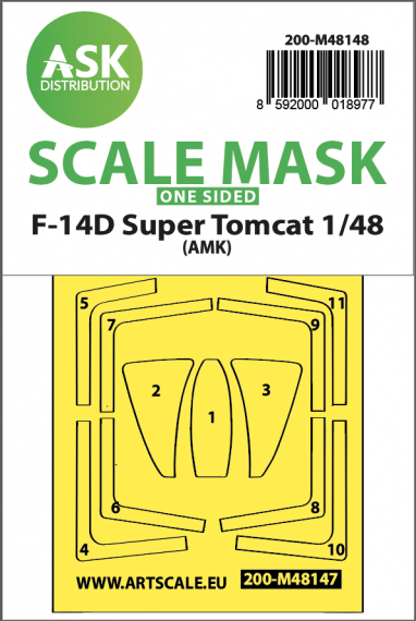 1/48 Grumman F-14D Super Tomcat double-sided express fit mask
