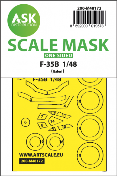 1/48 F-35B double-sided express fit mask for Italeri