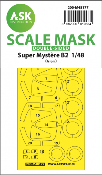 1/48 Super Mystere B2 double-sided express mask