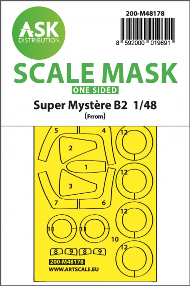 1/48 Dassault Super Mystere B2 one-sided express mask