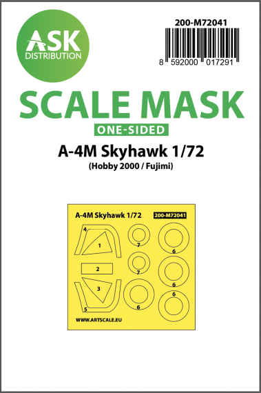 1/72 Douglas A-4M Skyhawk one-sided painting mask