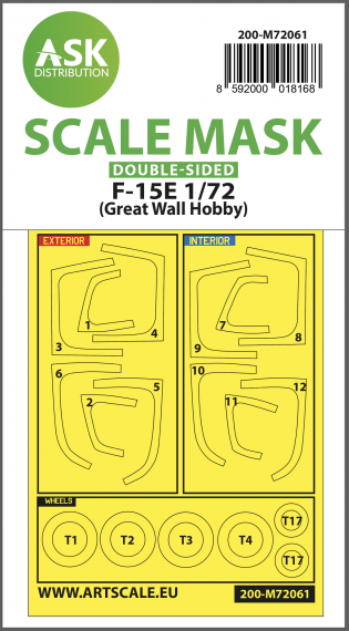 1/72 McDonnell F-15E double-sided painting express mask