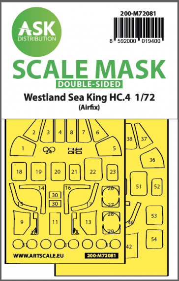1/72 Westland Sea King HC.4 double-sided expres mask for Airfix