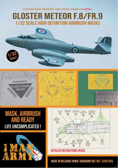 1ManArmy Masques Gloster Meteor F.8/FR.9 1/32 Revell