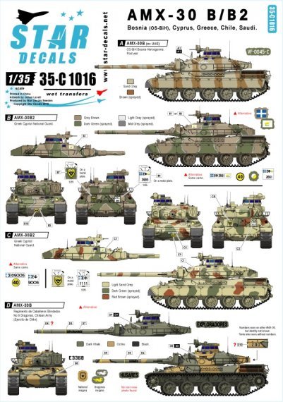 1/35 International AMX-30B & AMX-B2. Bosnia, Greece, Cyprus,...