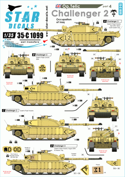 1/35 Operation Telic # 4. Challenger 2. Occupation of Iraq