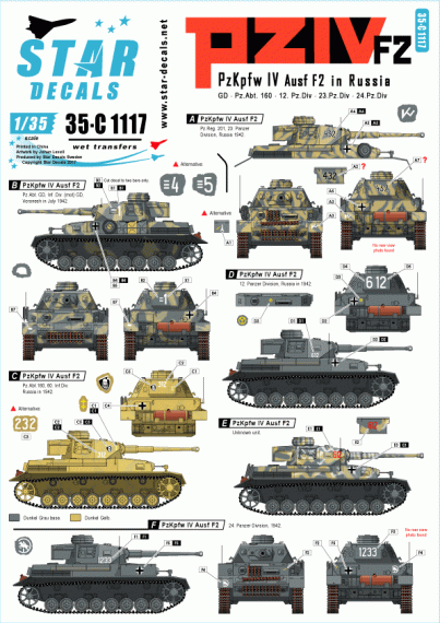 1/35 Pz.Kpfw.IV Ausf.F2. Pz.Kpfw.IV Ausf.F2 in Russia