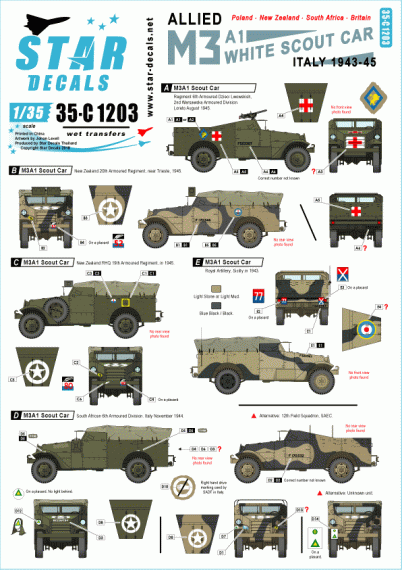 1/35 Allied M3A1 White Scout Car