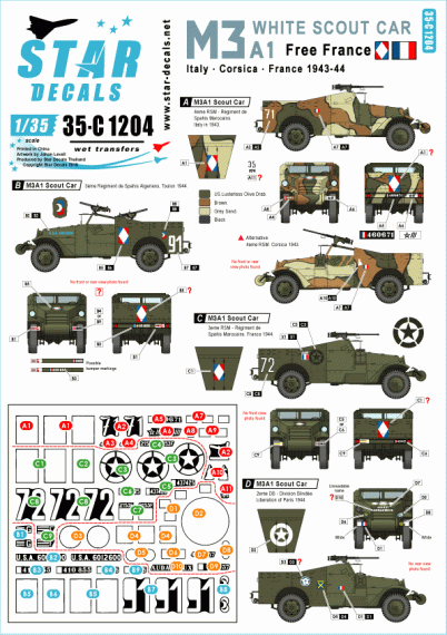 1/35 French M3A1 White Scout Car