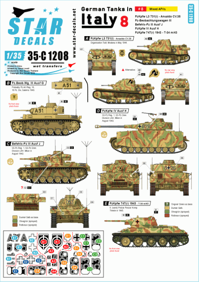 1/35 German tanks in Italy Part 8 Mixed AFVs